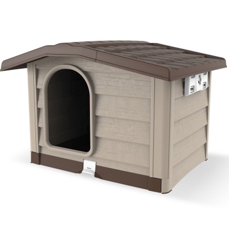 Cuccia per cane Bama Bungalow beige cm 89x75x62