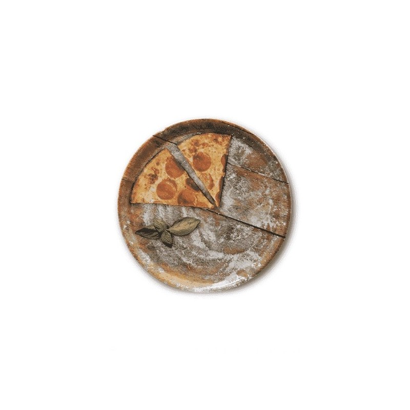 PIATTO PIZZA CM 33 SATURNIA DECORO FLOUR SLICE