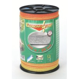 BANDA PER RECINTO ELETTRICO RECINZIONE ANIMALI 20 mm X 200 MT