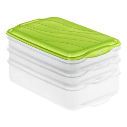 Contenitore per alimenti Rondo 3 piani con coperchio Rotho
