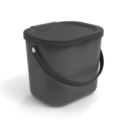 Secchio pattumiera per casa e cucina Albula Antracite 6 lt