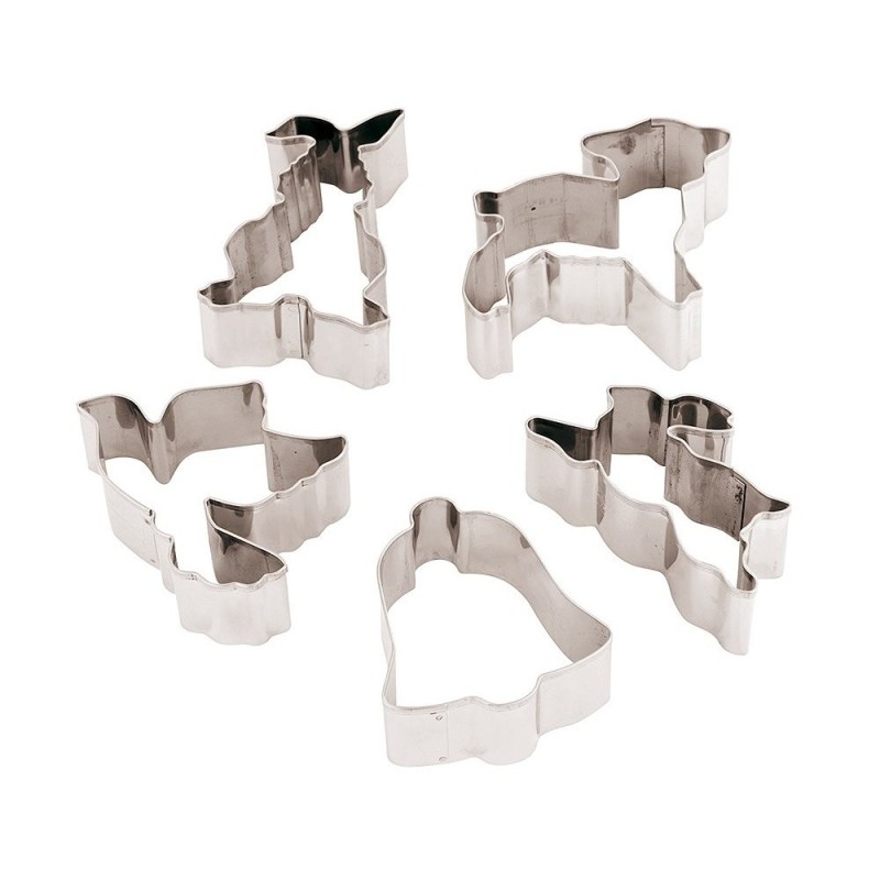 Stampi taglia pasta e biscotti pasquali set 5 formine pasqua