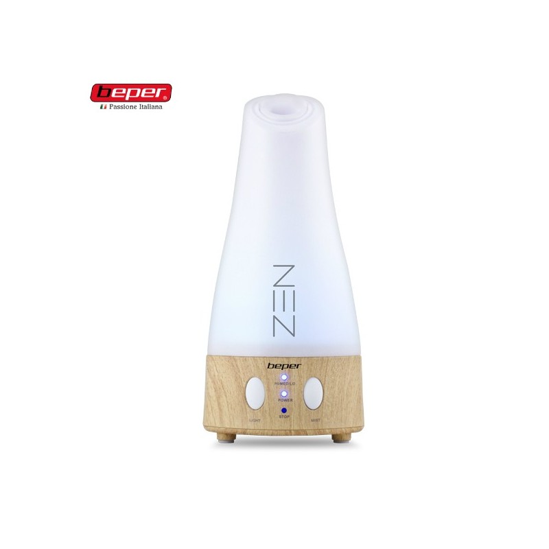 DIFFUSORE DI ESSENZA ZEN CON NEBULIZZATORE E LAMPADA LED - BEPER