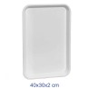 VASSOIO ESPOSIZIONE BIANCO CM 40x30x2 CON BORDINO