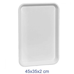 VASSOIO ESPOSIZIONE BIANCO CM 45x35x2 CON BORDINO