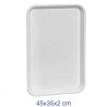 VASSOIO ESPOSIZIONE BIANCO CM 45x35x2 CON BORDINO