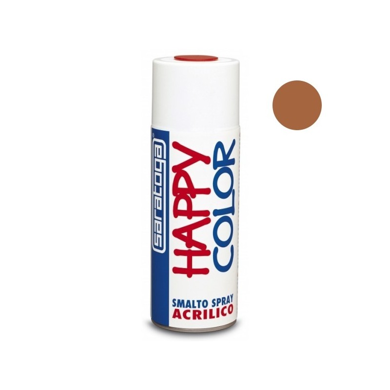 VERNICE SPRAY MARRONE ARANCIO RAL 8023 400 ML HAPPY COLOR