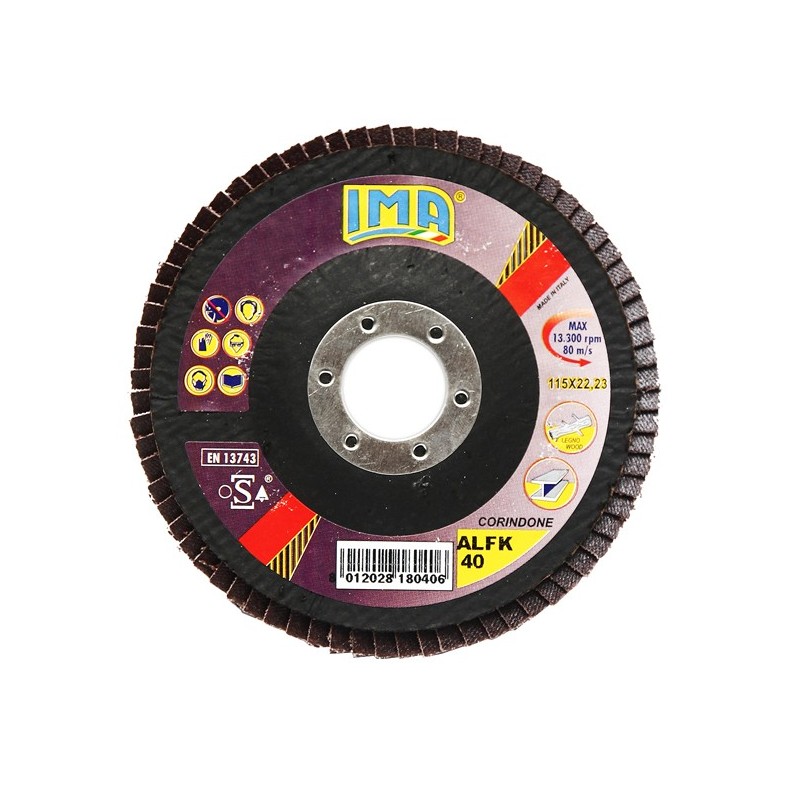 DISCO LAMELLARE ABRASIVO D.115 GRANA 80