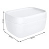 Contenitore portaoggetti SOFIA medio cm 39x29x21 h - Bianco