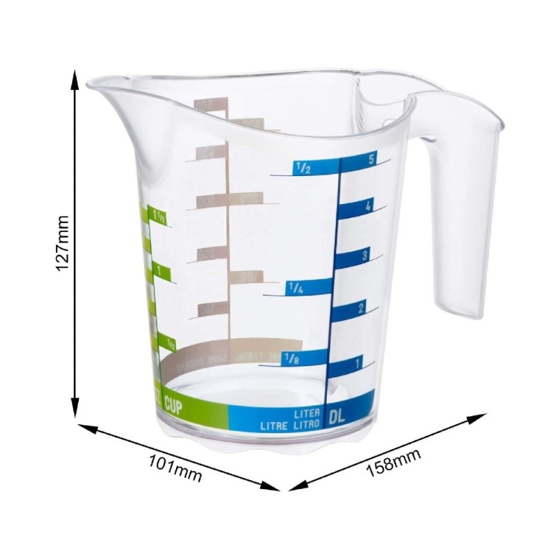 Dimensioni caraffa Domino 500 Rotho