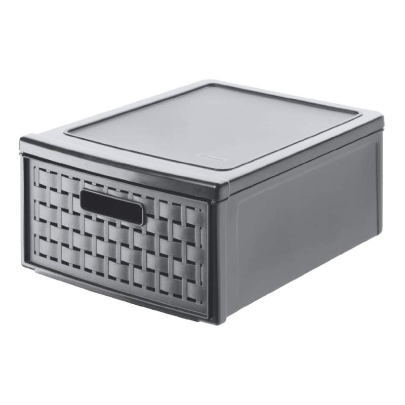 Cassettiera porta oggetti COUNTRY con 1 cassetto 8,3 lt - Antracite