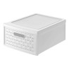 Cassettiera porta oggetti COUNTRY con 1 cassetto 8,3 lt - Bianco