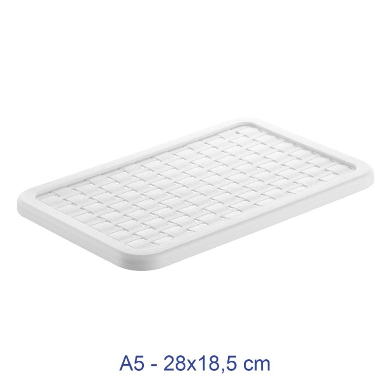 Coperchio per cassetta COUNTRY A5 cm 28x18,5 - Bianco