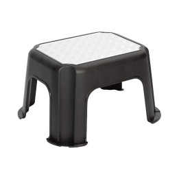 Sgabello in plastica PASO con superfichie in aluminio