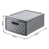 Cassettiera porta oggetti COUNTRY con 1 cassetto 8,3 lt - Antracite