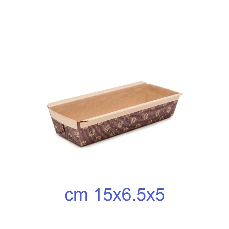 Stampo in carta per plumcake mm 150x65x50 h