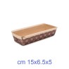 Stampo in carta per plumcake mm 150x65x50 h