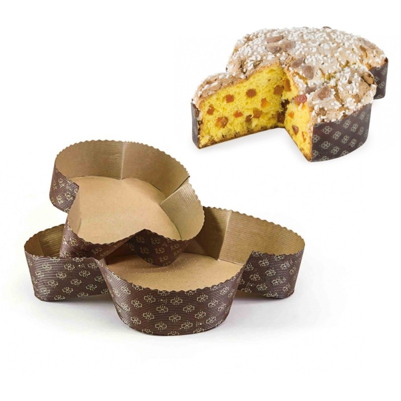 5 pz Stampi in carta per cottura colomba da 750 gr