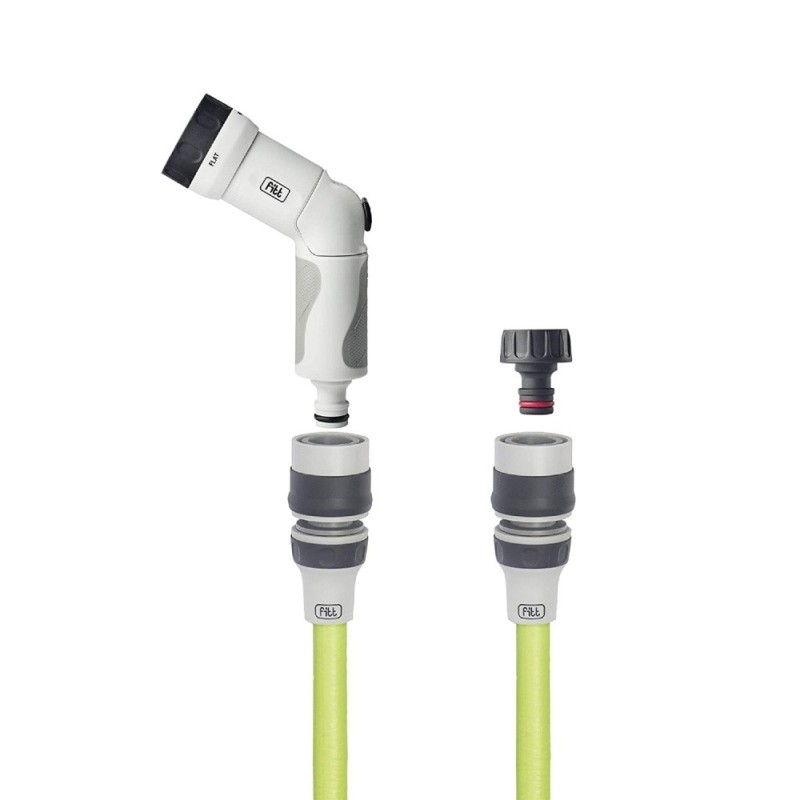 Kit tubo da giardino pratico ed estensibile Ikon Fitt Verde