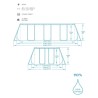 Dimensioni struttura piscina fuori terra Bestway 56722