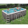 Piscina rettangolare completa di pompa e scaletta Powe Steel Bestway