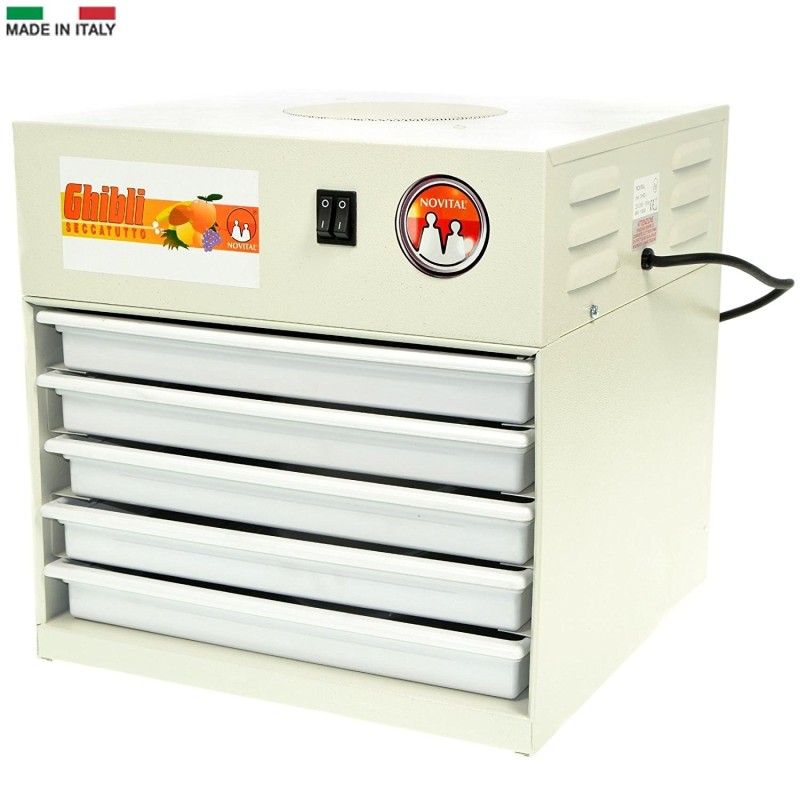 essiccatore elettrico per frutta e verdura con 5 cassetti