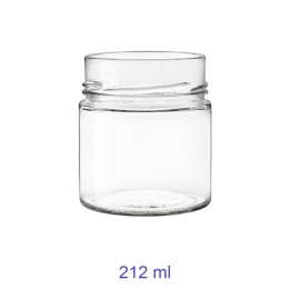 Barattolo in vetro Ergo cilindrico da 212 ml - Ø 70 - RagStore