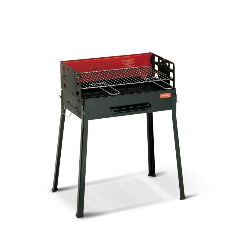 BARBECUE A LEGNA RETTANGOLARE FAMIGLIA CM 50x30x68 H