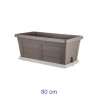 Fioriera rettangolare maxi Legno cm  80 - Cappuccino