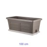 Fioriera rettangolare maxi Legno cm 100 - Cappuccino