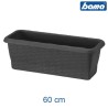 Fioriera rettangolare Paglia Normal 60 cm Antracite