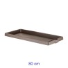 Sottovaso per Fioriera maxi Legno cm  80 - Cappuccino