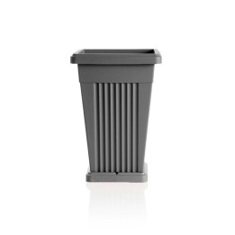 Vaso plastica a piramide Bama - Grigio