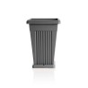 Vaso plastica a piramide Bama - Grigio