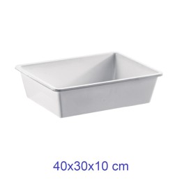 BACINELLA FRIGO CHIUSA CM 40x30x10 BIANCA