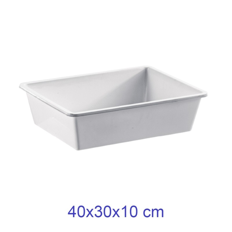 BACINELLA FRIGO CHIUSA CM 40x30x10 BIANCA
