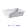 BACINELLA FRIGO CHIUSA CM 40x30x10 BIANCA