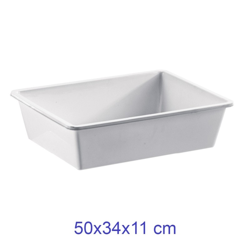 BACINELLA FRIGO CHIUSA CM 50x34x11 BIANCA