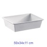 BACINELLA FRIGO CHIUSA CM 50x34x11 BIANCA