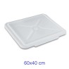 COPERCHIO PER CASSETTA CONTAINER CM 60x50 BIANCA