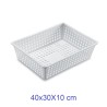 VASCHETTA FRIGO FORATA CM 40x30x10 BIANCA