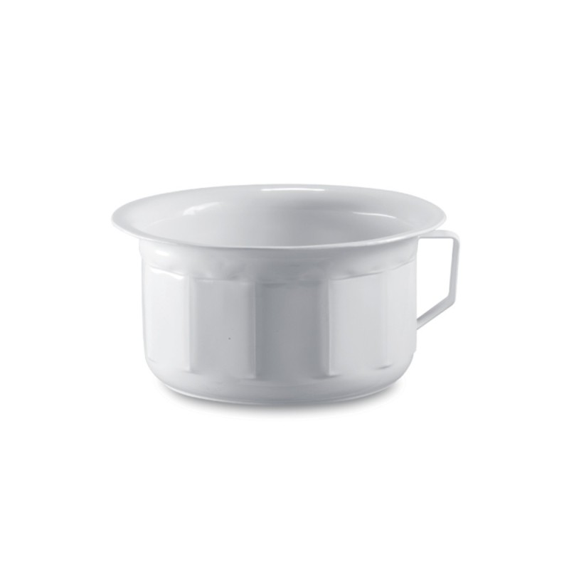 VASO DA NOTTE SFACCETTATO CM 22 BIANCO