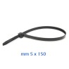FASCETTA NYLON 5x150 NERO Pz 100