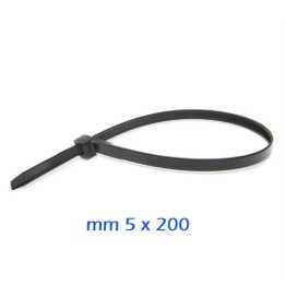 FASCETTA NYLON 5x200 NERO Pz 100