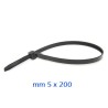 FASCETTA NYLON 5x200 NERO Pz 100