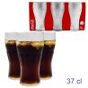BICCHIERE VETRO BIBITA COCA COLA 37 cl Pz 3