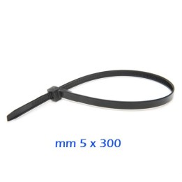 FASCETTA NYLON 5x300 NERO Pz 100
