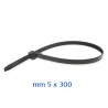 FASCETTA NYLON 5x300 NERO Pz 100