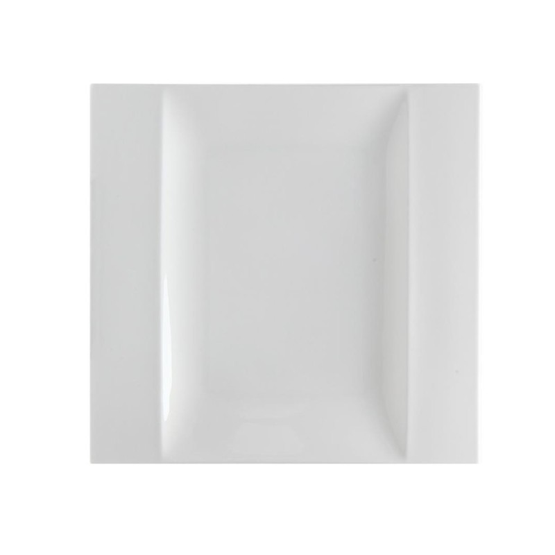 PIATTO PIANO QUADRATO ALA 27 CM BIANCO