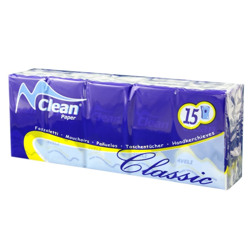 FAZZOLETTI TASCABILI Pz 15 BIANCO